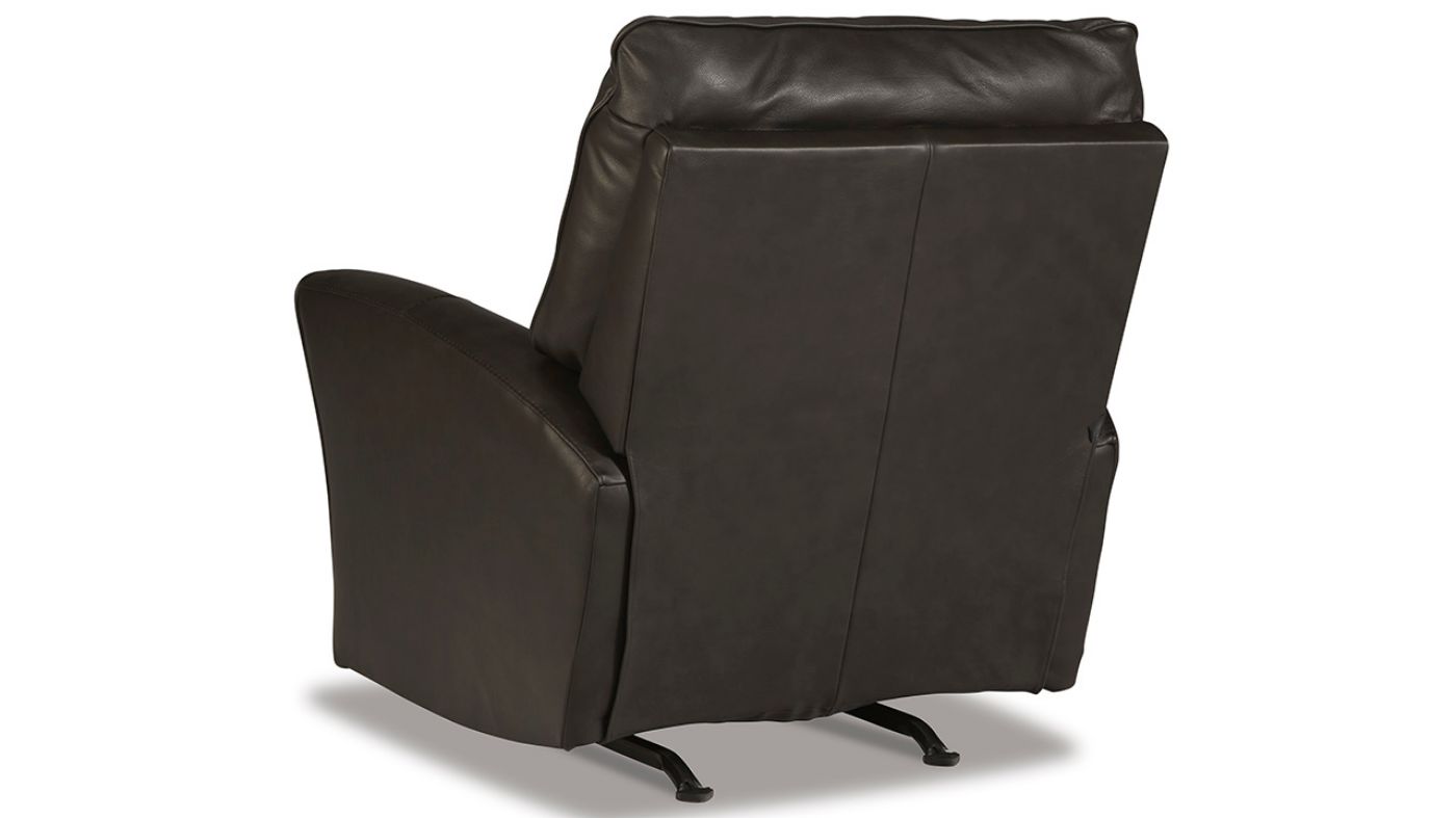 Picture of Mcaleer Leather Rocker Recliner - Dark Gray