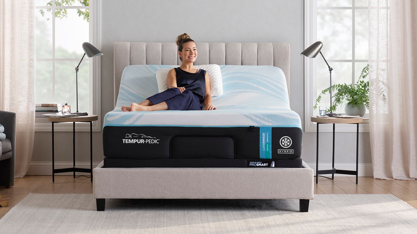 Picture of Tempur LuxeBreeze Medium Hybrid Mattress - Queen