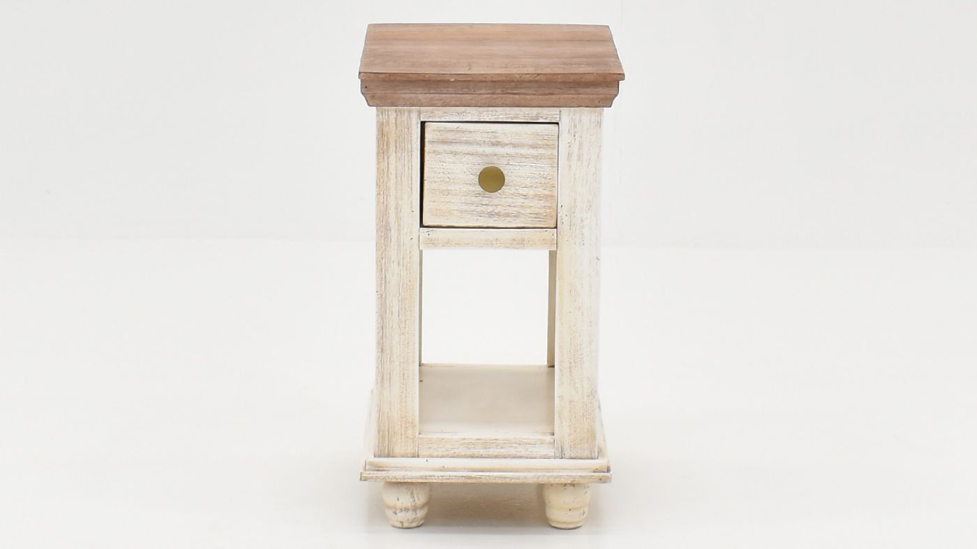Picture of Costa Chairside End Table - Off White