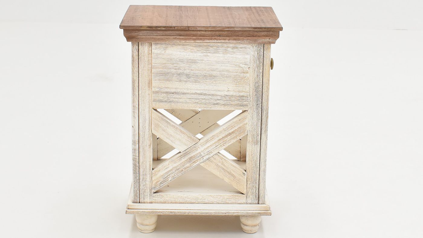 Picture of Costa Chairside End Table - Off White