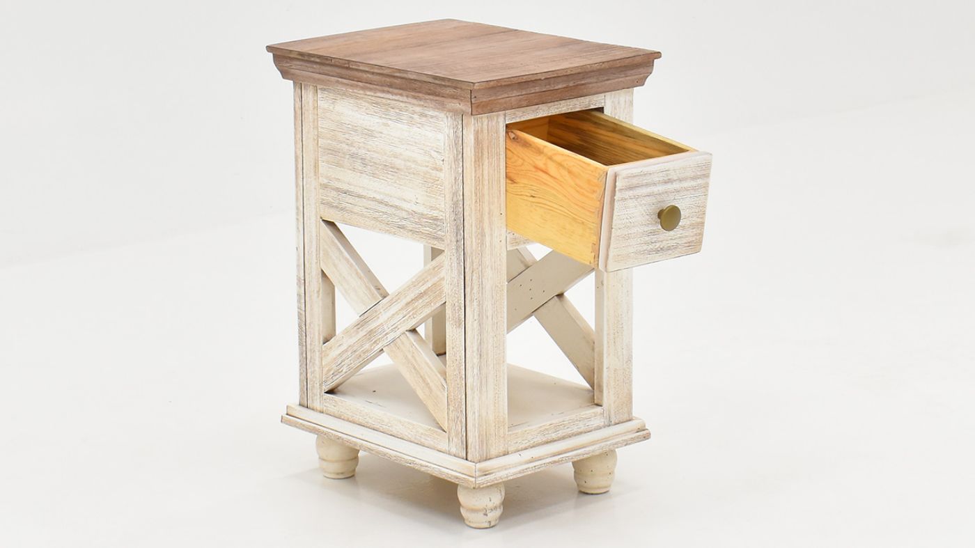 Picture of Costa Chairside End Table - Off White