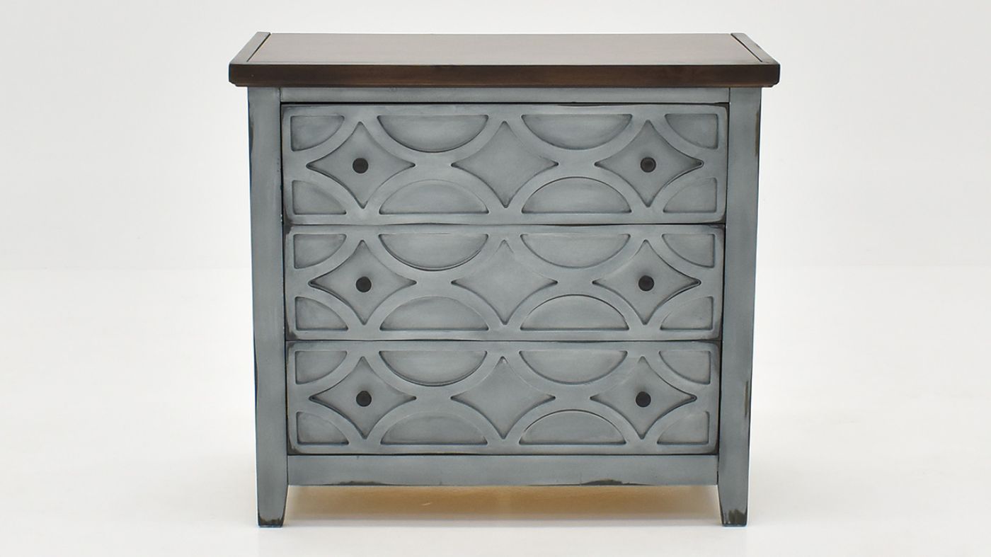 Picture of Rhett 3 Drawer Accent Chest - Gray