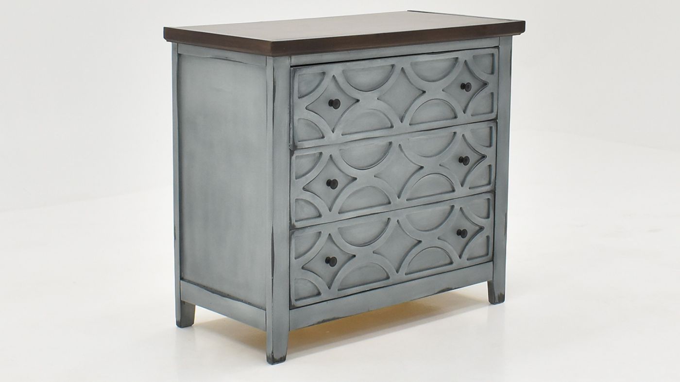 Picture of Rhett 3 Drawer Accent Chest - Gray