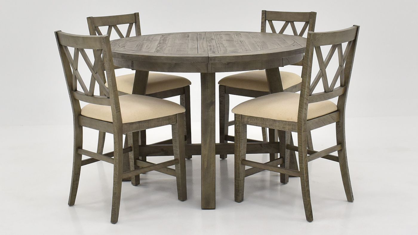 Picture of Telluride 7pc Dining Table Set - Gray