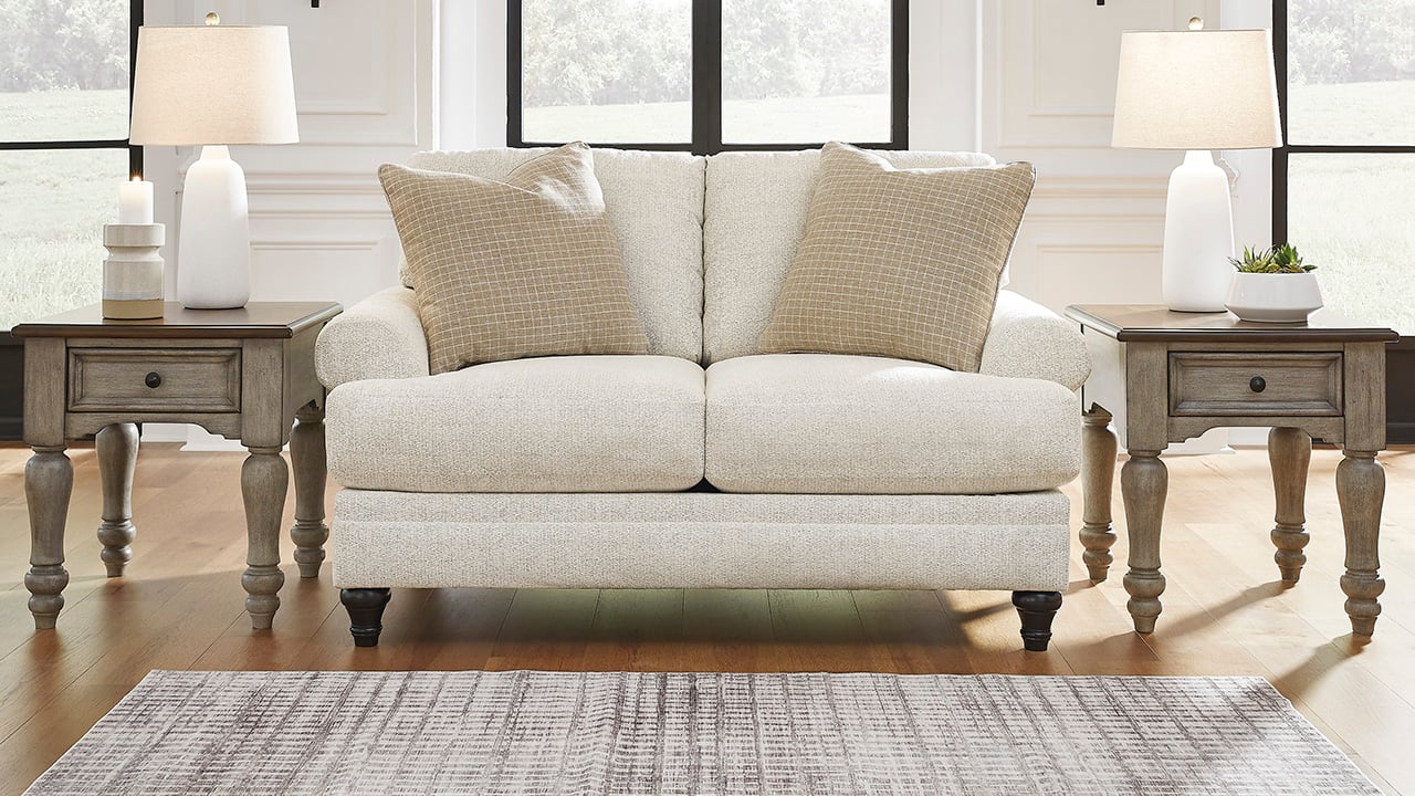 Valerani Sofa Set - Off White | Home Furniture