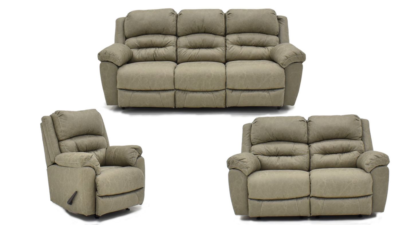 Picture of Bellamy Reclining Sofa Set - Tan