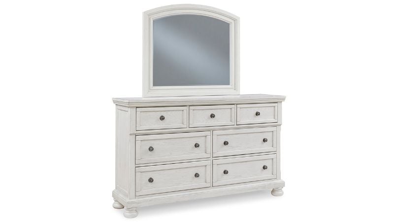 Picture of Robbinsdale Dresser with Mirror - White