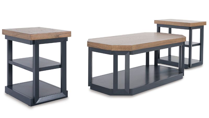 Picture of Landocken 3 Piece Coffee Table Set - Slate Blue