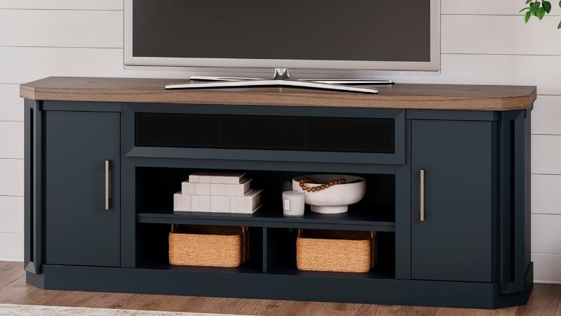 Picture of Landocken TV Stand - Slate Blue