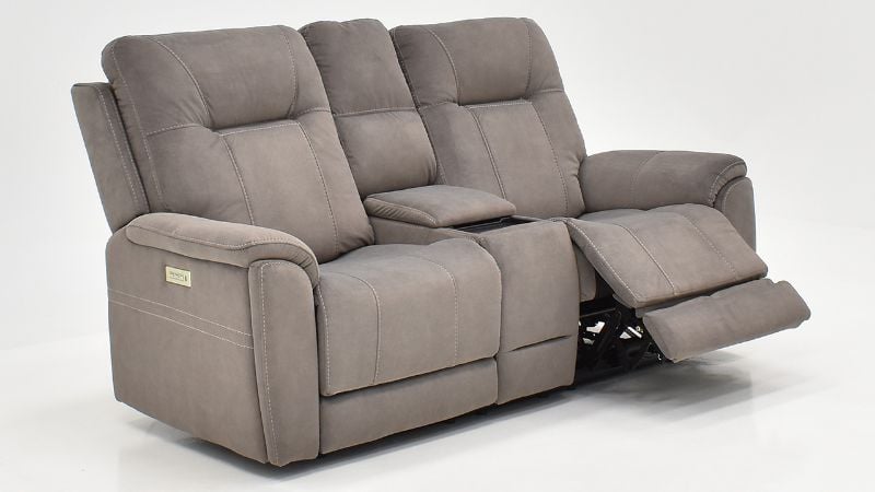 Picture of Arula Power Reclining Loveseat with Console - Gray