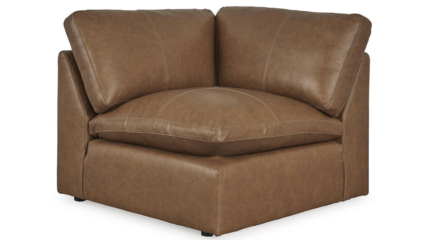 Picture of Emilia Leather Sectional - Brown