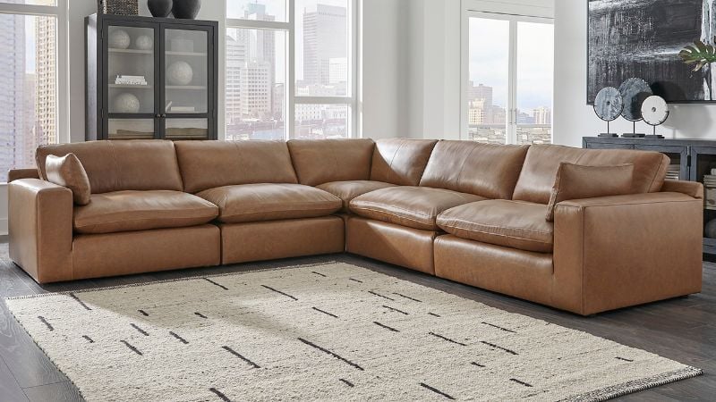 Picture of Emilia Sectional Sofa - Brown