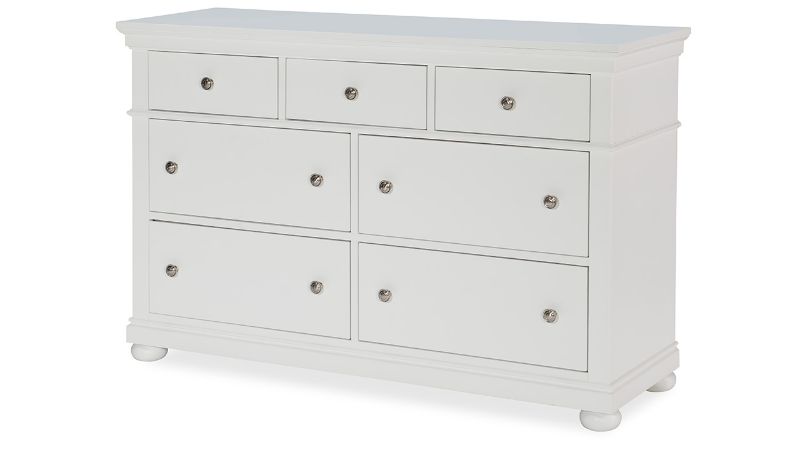 Picture of Canterbury Dresser with Mirror - White