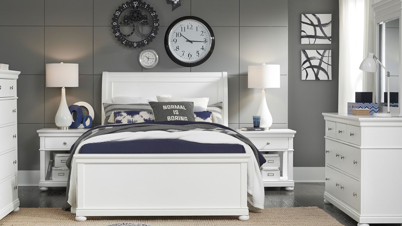 Picture of Canterbury Full Panel Bedroom Set - White