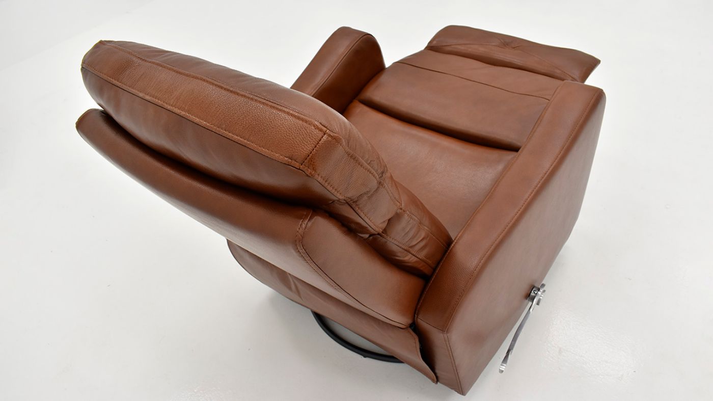 Picture of Hayes Swivel Recliner - Caramel