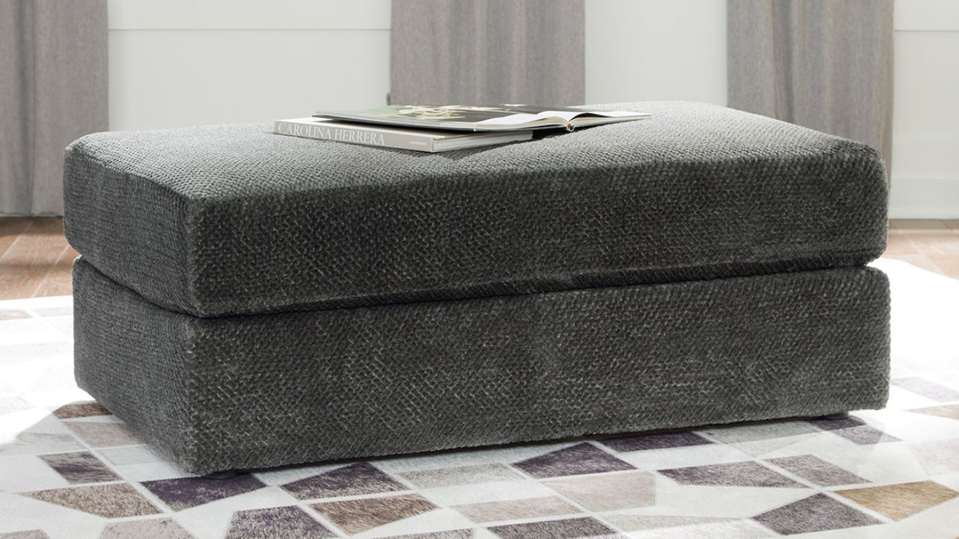 Picture of Karinne Ottoman - Dark Gray