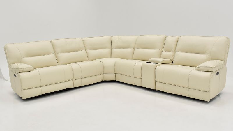 Picture of Pinson Power Sectional Sofa - Off White
