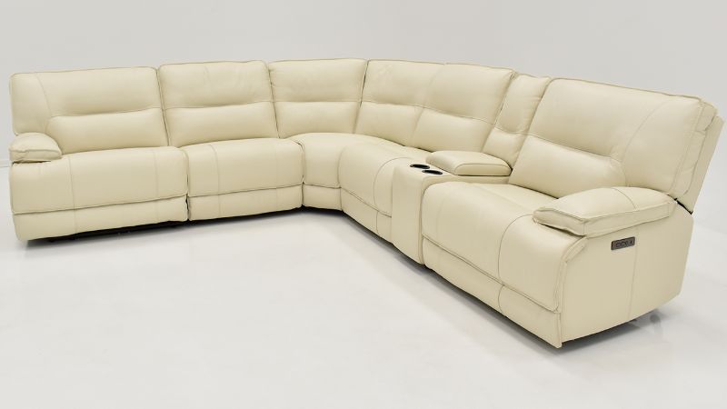 Picture of Pinson Power Sectional Sofa - Off White