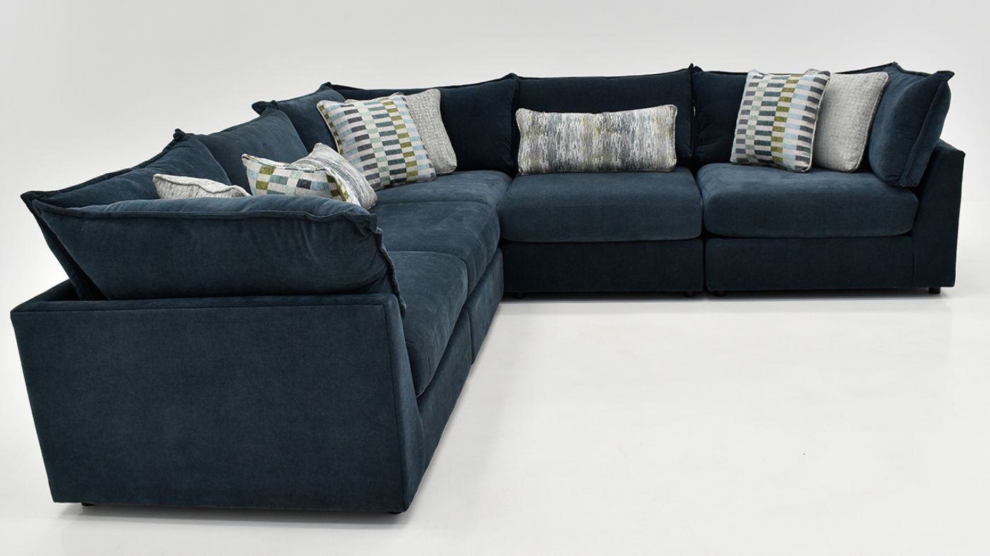 Picture of Eli L-Shaped Sectional Sofa - Ink Blue