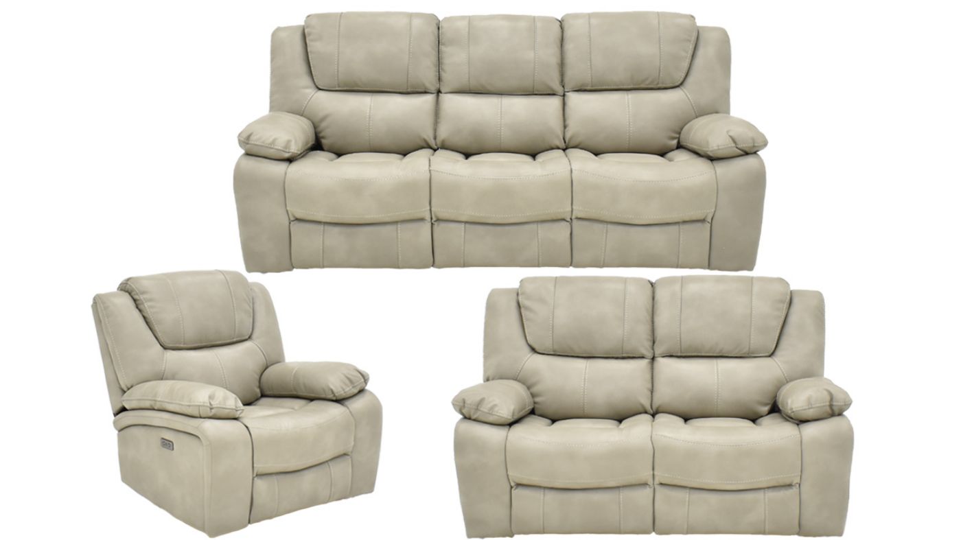 Picture of Devon Power Reclining Sofa Set - Off White