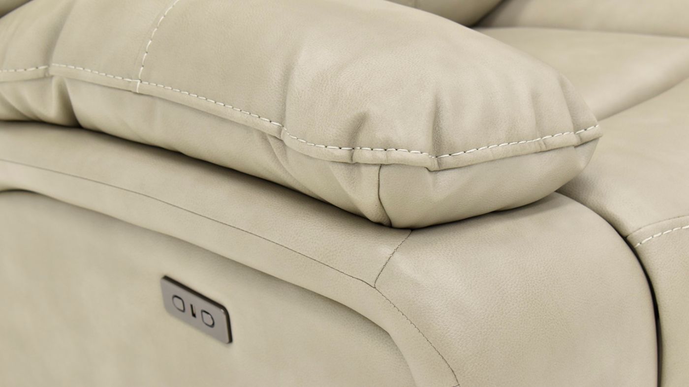 Picture of Devon Power Reclining Sofa - Off White