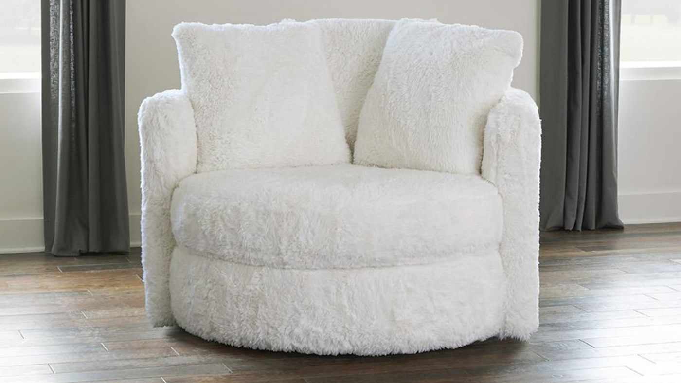 Picture of Yakety Yak Swivel Chair - White