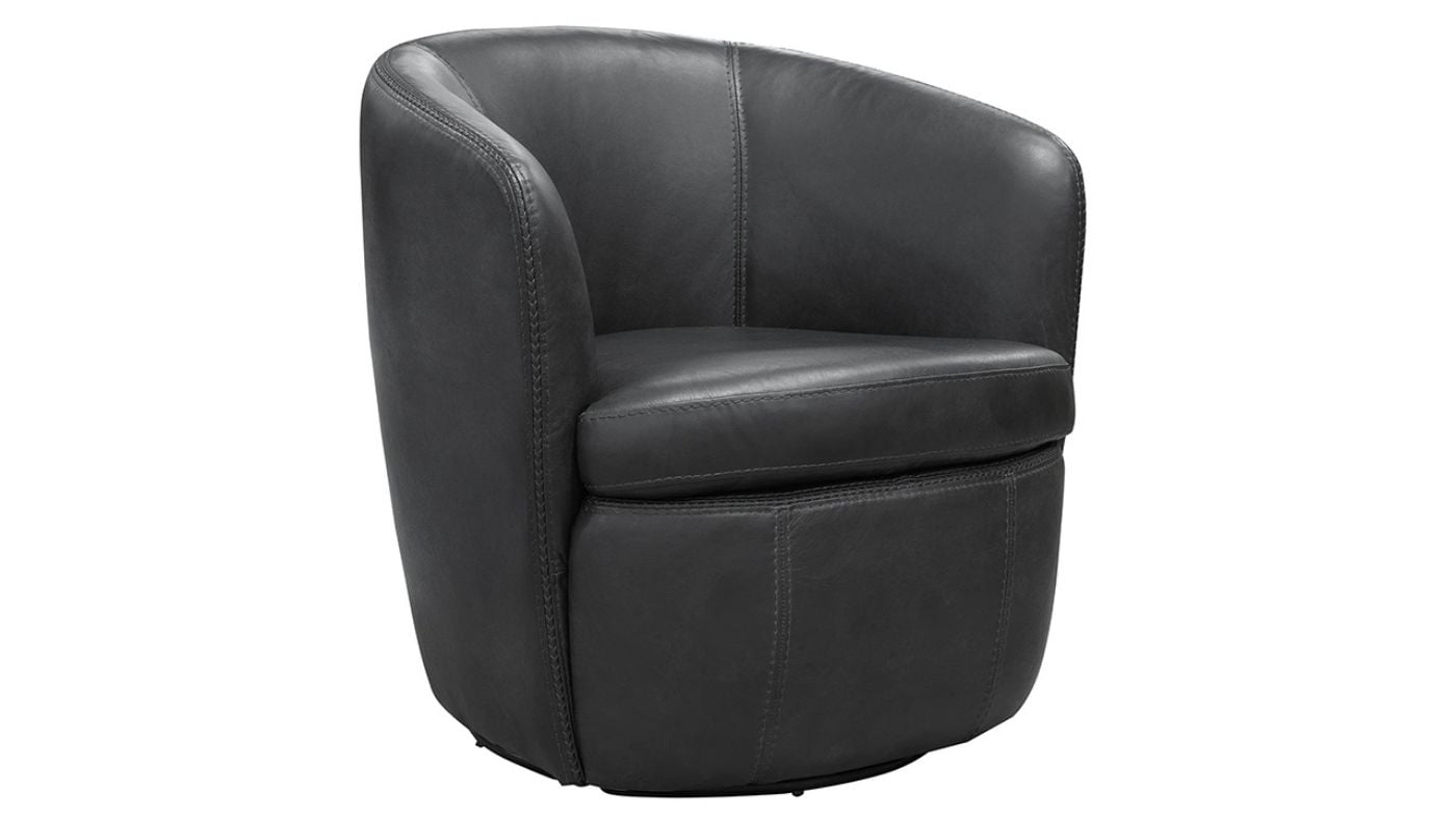 Picture of Barolo Swivel Club Chair - Slate Gray