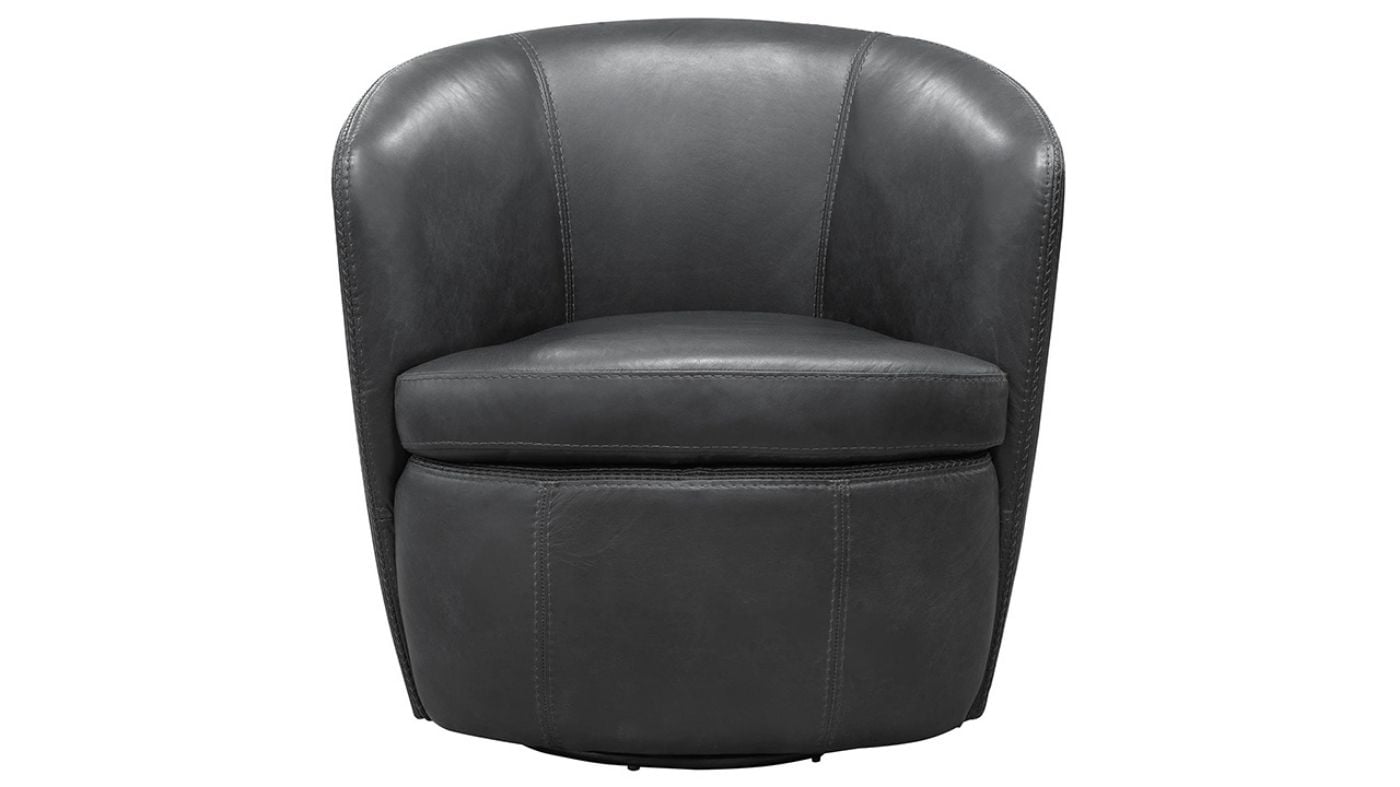 Picture of Barolo Swivel Club Chair - Slate Gray