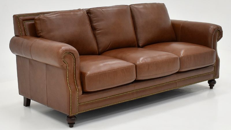 Picture of Bayliss Leather Sofa - Brown