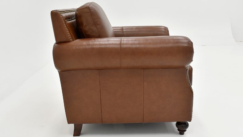 Picture of Bayliss Leather Chair - Brown