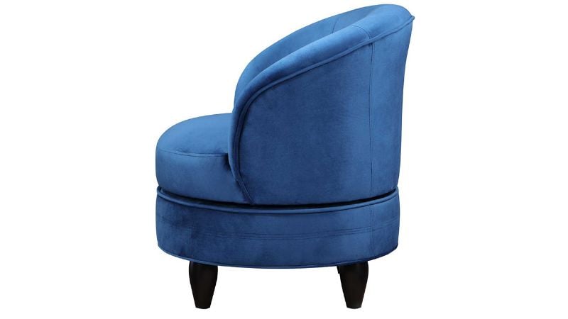 Picture of Sophia Swivel Accent Chair - Blue Velvet