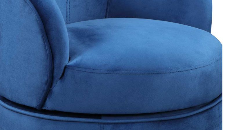 Picture of Sophia Swivel Accent Chair - Blue Velvet