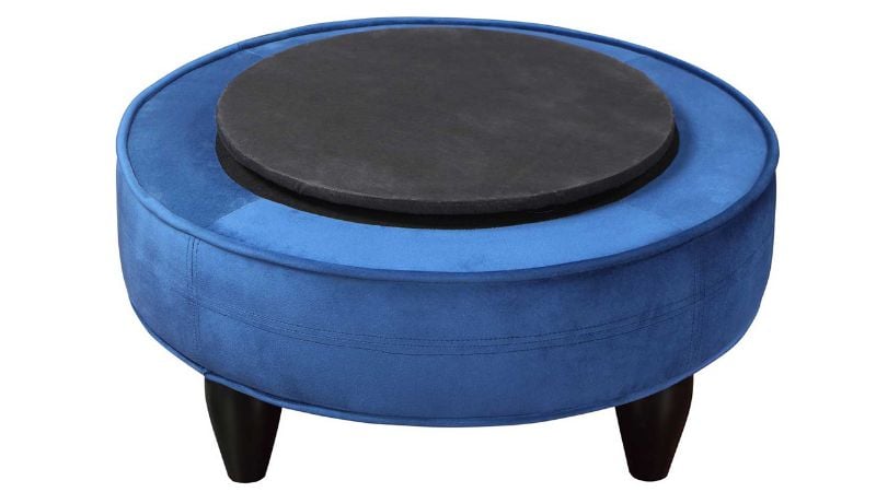 Picture of Sophia Swivel Accent Chair - Blue Velvet