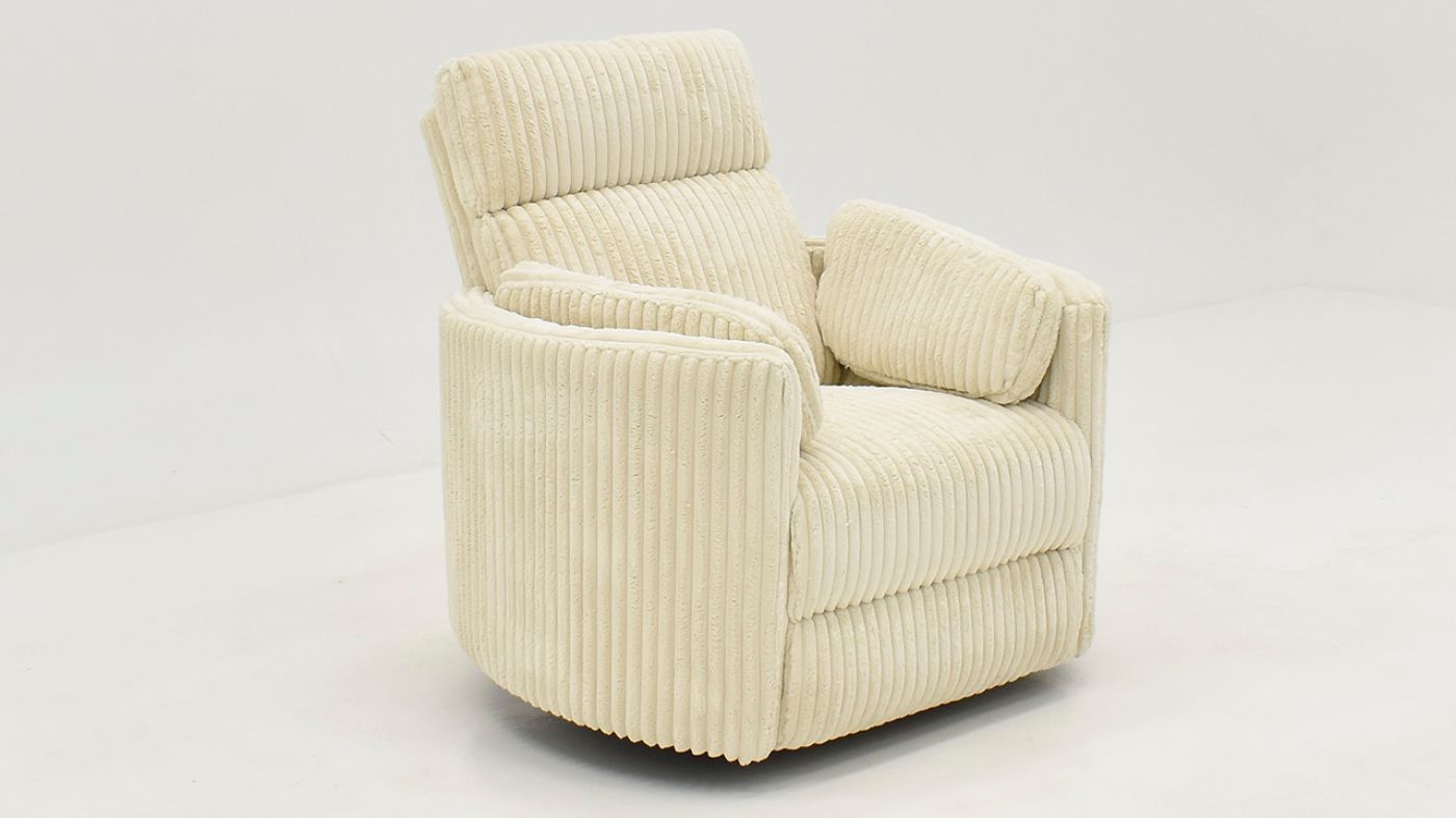 Picture of Radius Power Swivel Glider Recliner - Off White