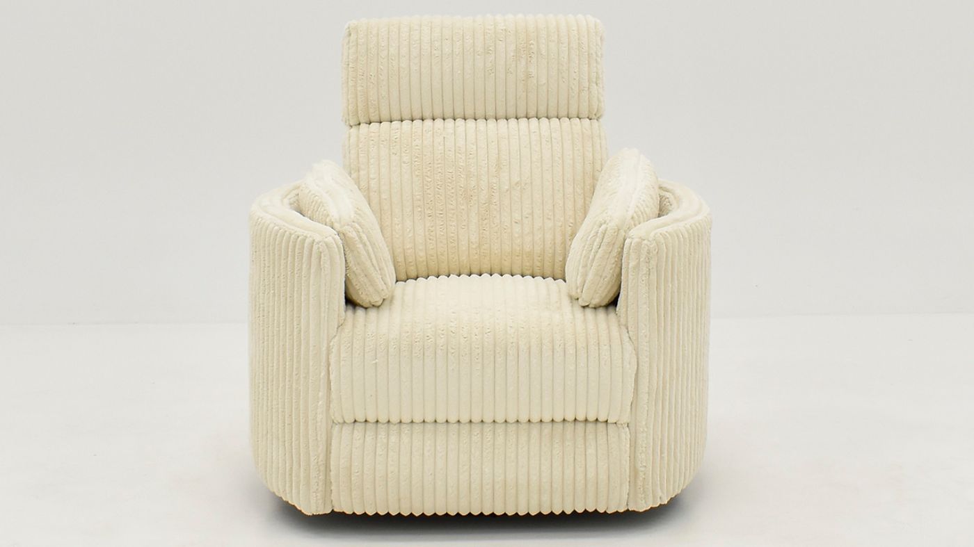 Picture of Radius Power Swivel Glider Recliner - Off White