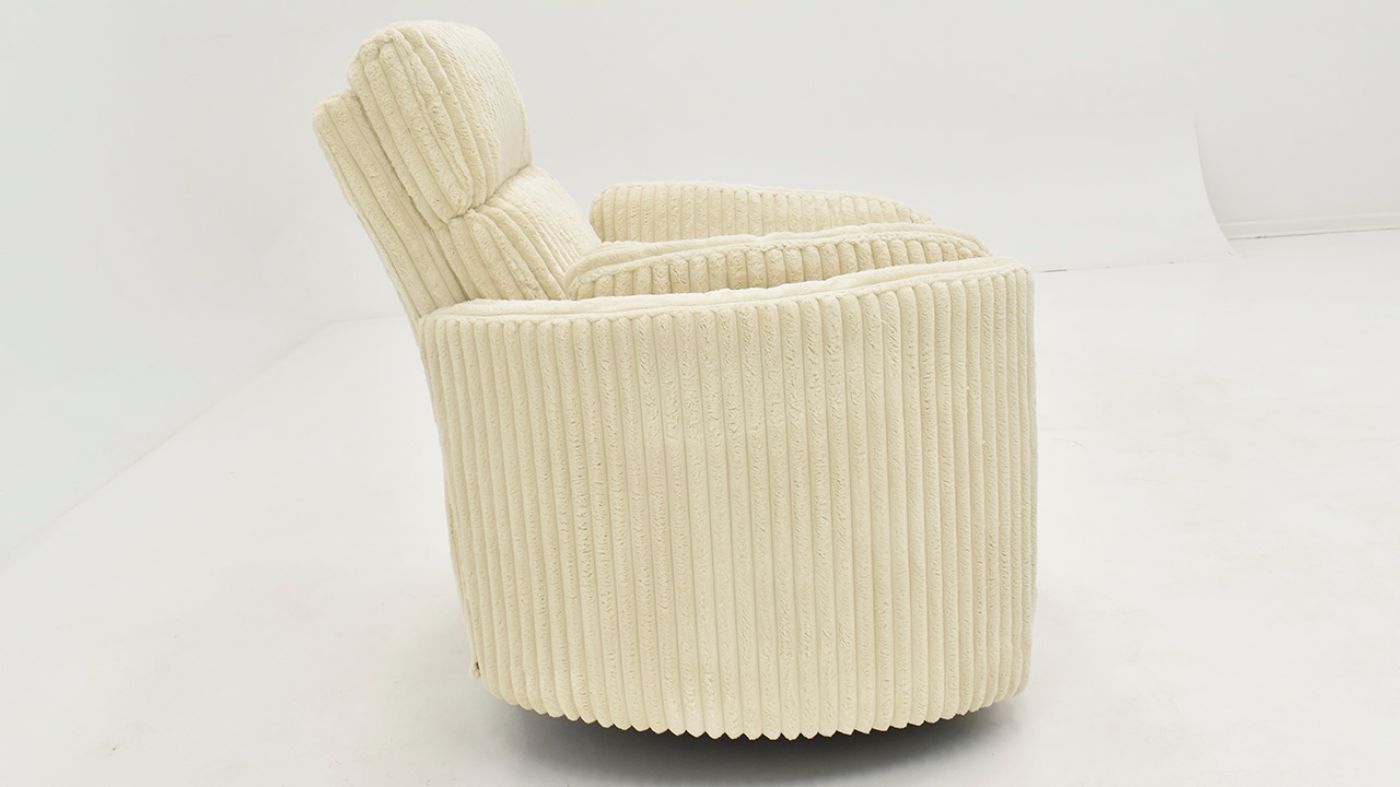 Picture of Radius Power Swivel Glider Recliner - Off White