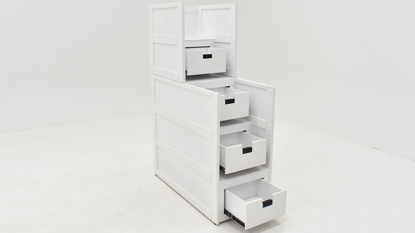 Picture of Cali Kids Storage Staircase - White