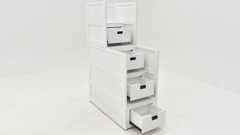 Picture of Cali Kids Storage Staircase - White