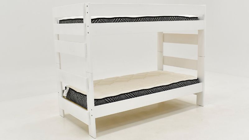 Picture of Cali Kids Twin Over Twin Bunkbed - White