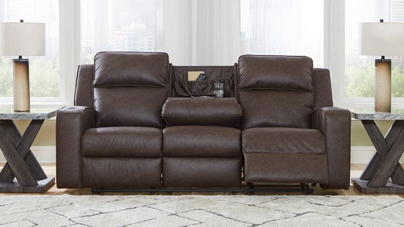 Picture of Lavenhorne Reclining Sofa - Brown