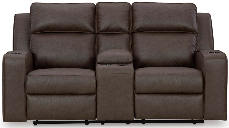Picture of Lavenhorne Reclining Loveseat - Brown