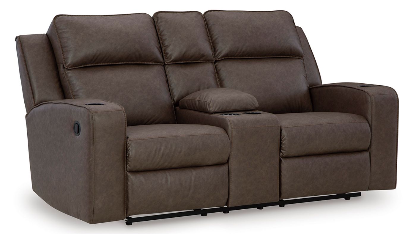 Picture of Lavenhorne Reclining Loveseat - Brown