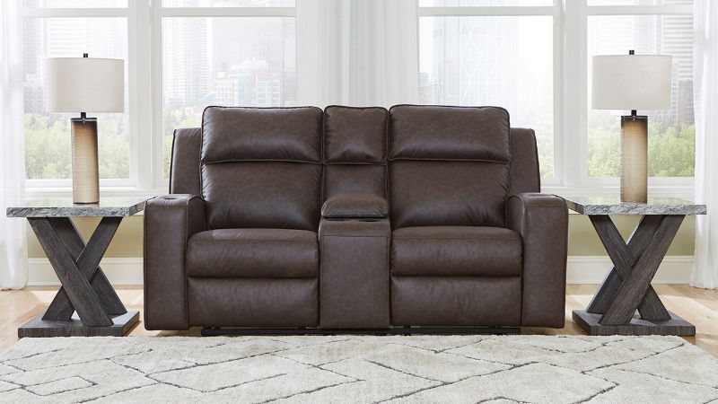Picture of Lavenhorne Reclining Loveseat - Brown