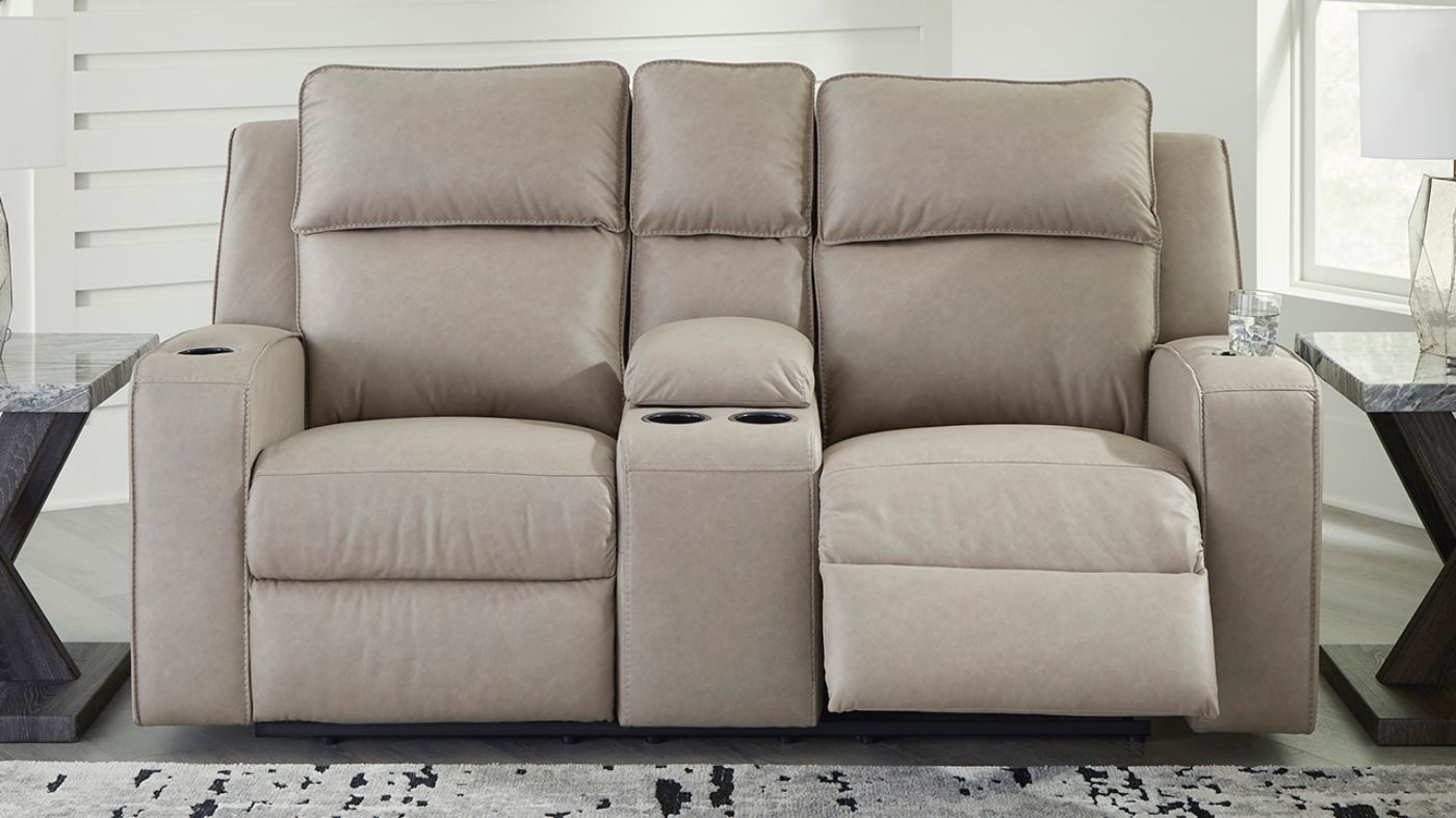 Picture of Lavenhorne Reclining Loveseat - Tan