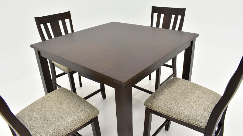 Picture of Quinn 5 Piece Counter Height Dining Table Set  - Brown