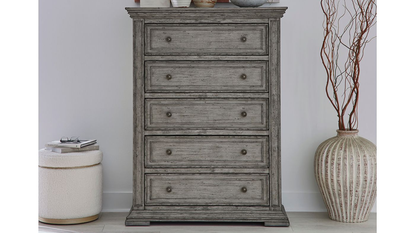 Picture of Big Valley Chest of Drawers - Gray