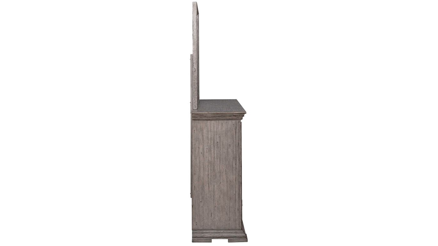 Picture of Big Valley Dresser with Mirror - Gray