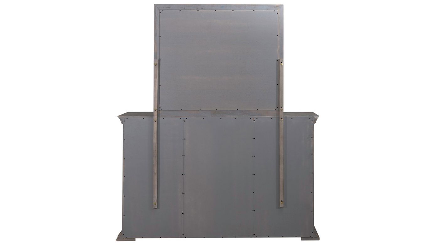 Picture of Big Valley Dresser with Mirror - Gray