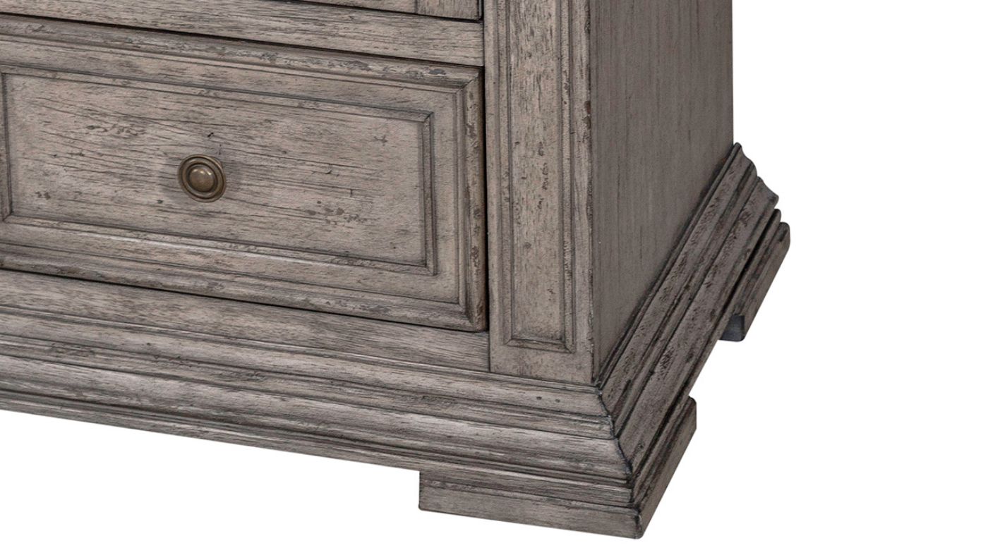 Picture of Big Valley Dresser with Mirror - Gray