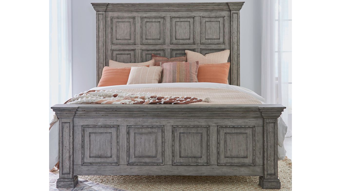 Picture of Big Valley King Size Bed - Gray